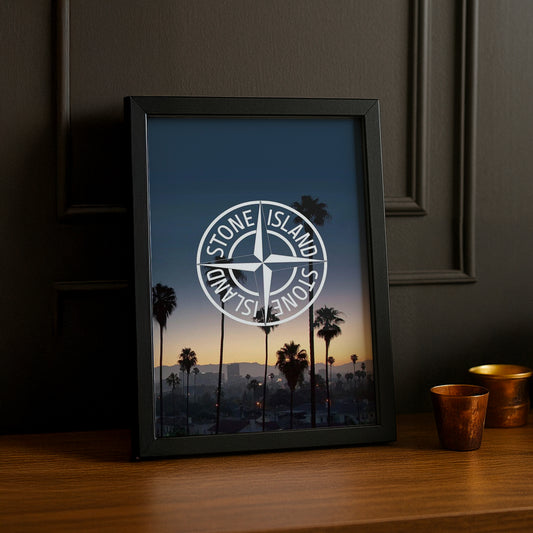 Cadre photo Stone Island paysage