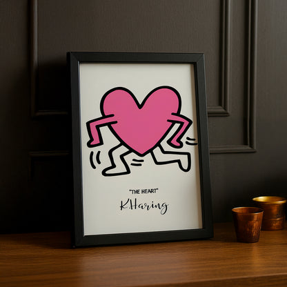 Cadre photo Keith Haring "The Heart"