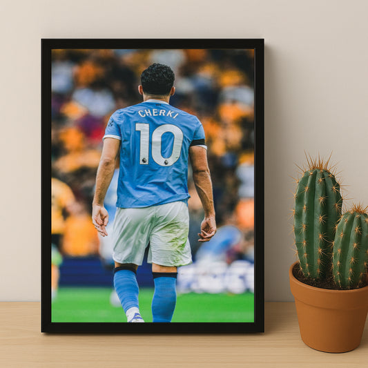 Poster Manchester City - Rayan Cherki 10
