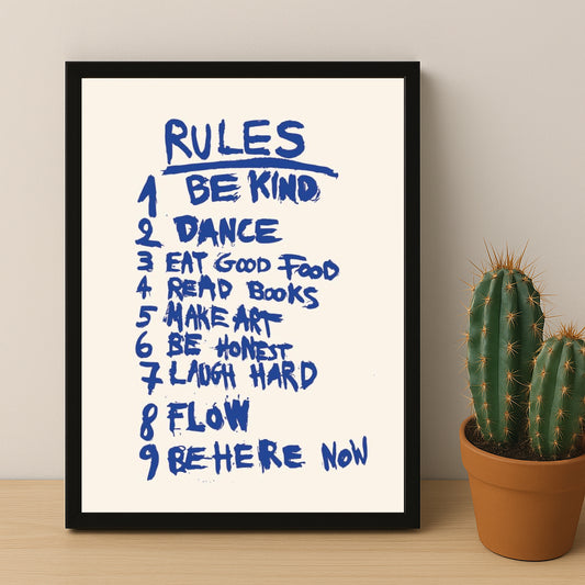 Cadre photo Citation - Rules