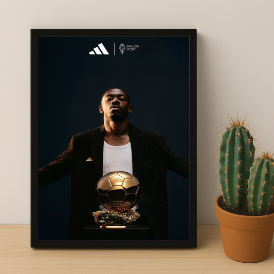 Cadre photo Ballon d'Or Ousmane Dembélé