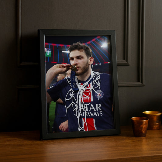 Cadre photo Paris Saint-Germain LDC Kvara