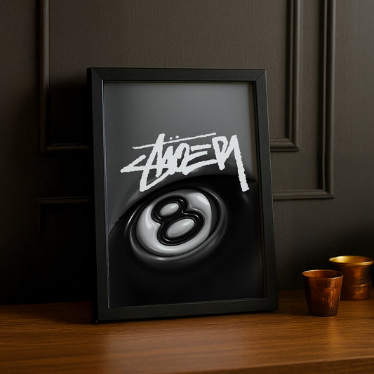 Poster Stüssy - 8 Ball