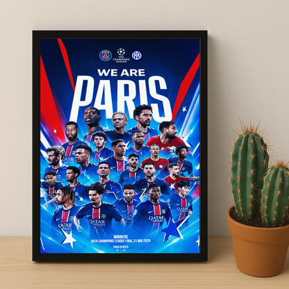 Cadre photo Paris Saint-Germain Champion LDC