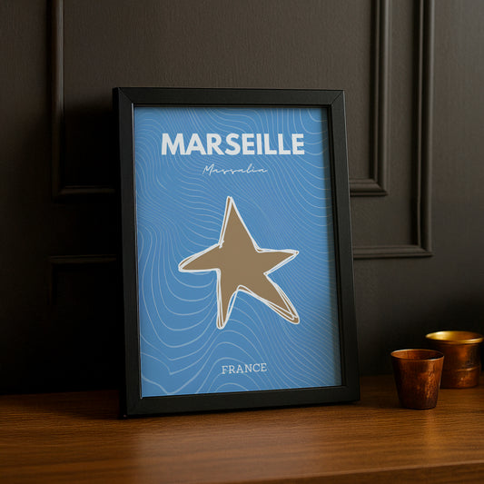 Olympique de Marseille Étoile - Poster