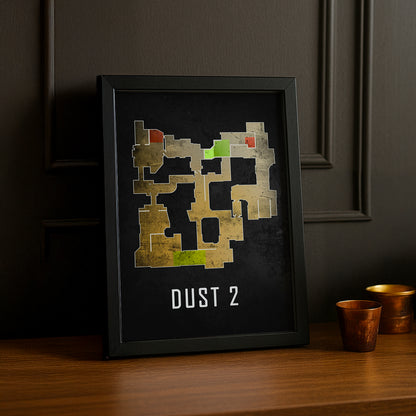 Cadre Photo Counter Strike - Map Dust 2