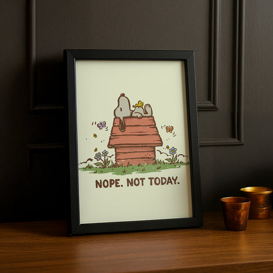 Cadre Photo Chien - Nope not today