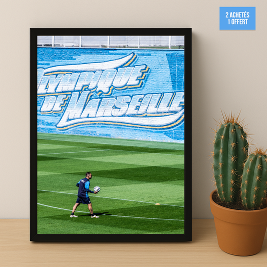 Poster encadrée Olympique de Marseille - Wall