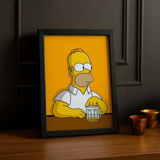 Cadre Photo Les Simpsons - Homer Drink