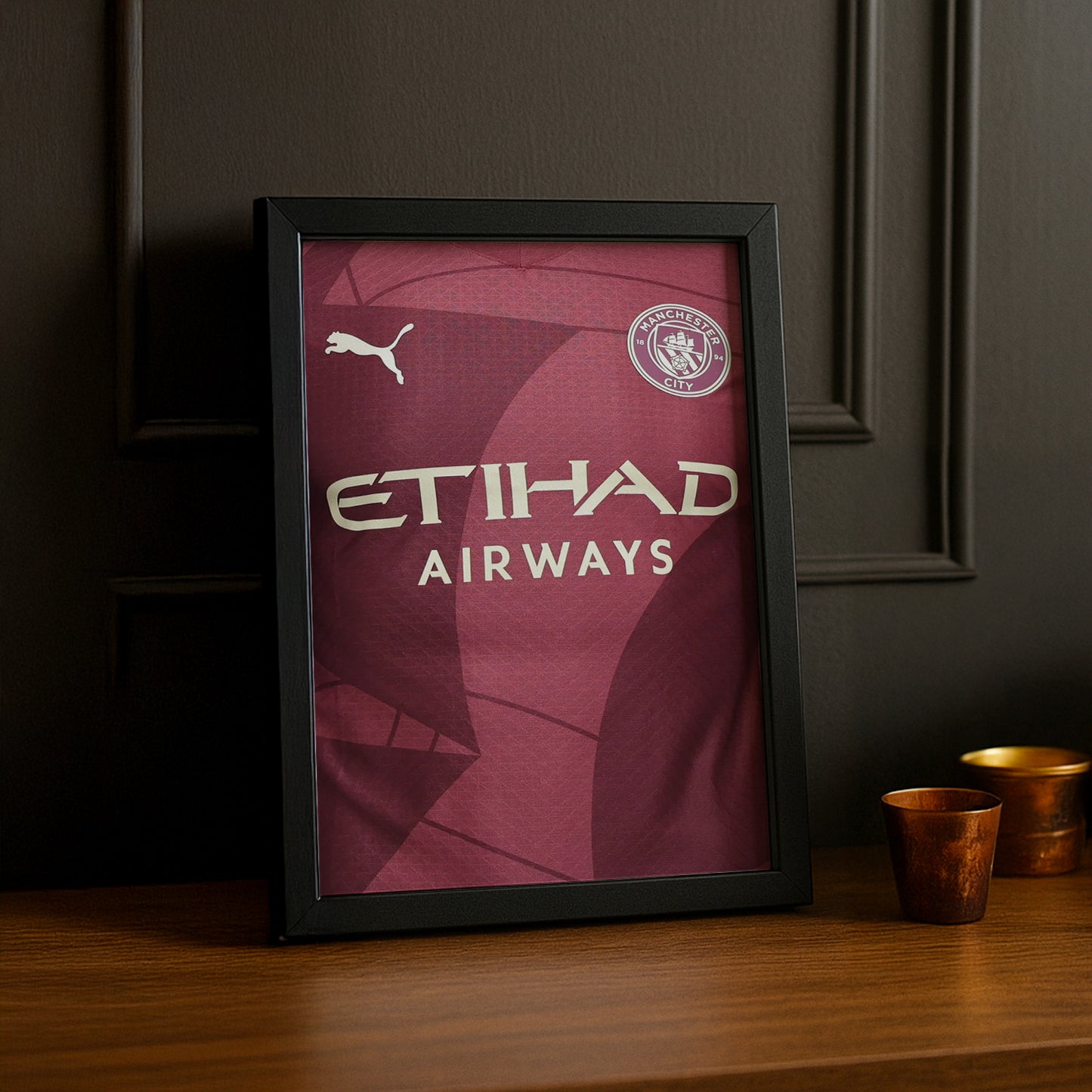 Cadre photo Maillot de Manchester City Third