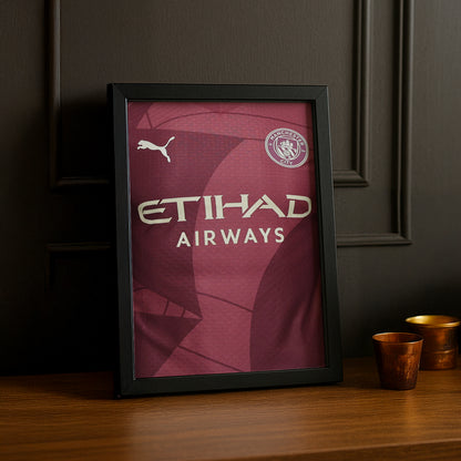 Cadre photo Maillot de Manchester City Third