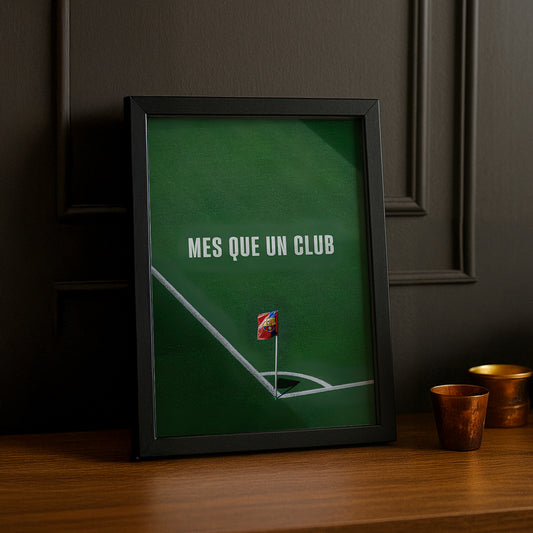 Poster encadrée FC Barcelone - Mes Que Un Club