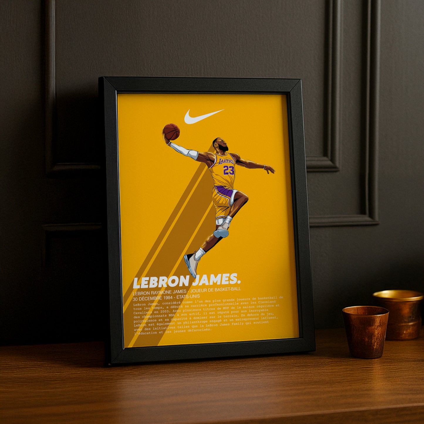 Cadre photo Lebron James NBA