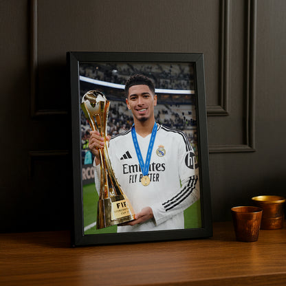 Cadre Photo Real Madrid - Jude Bellingham Trophée