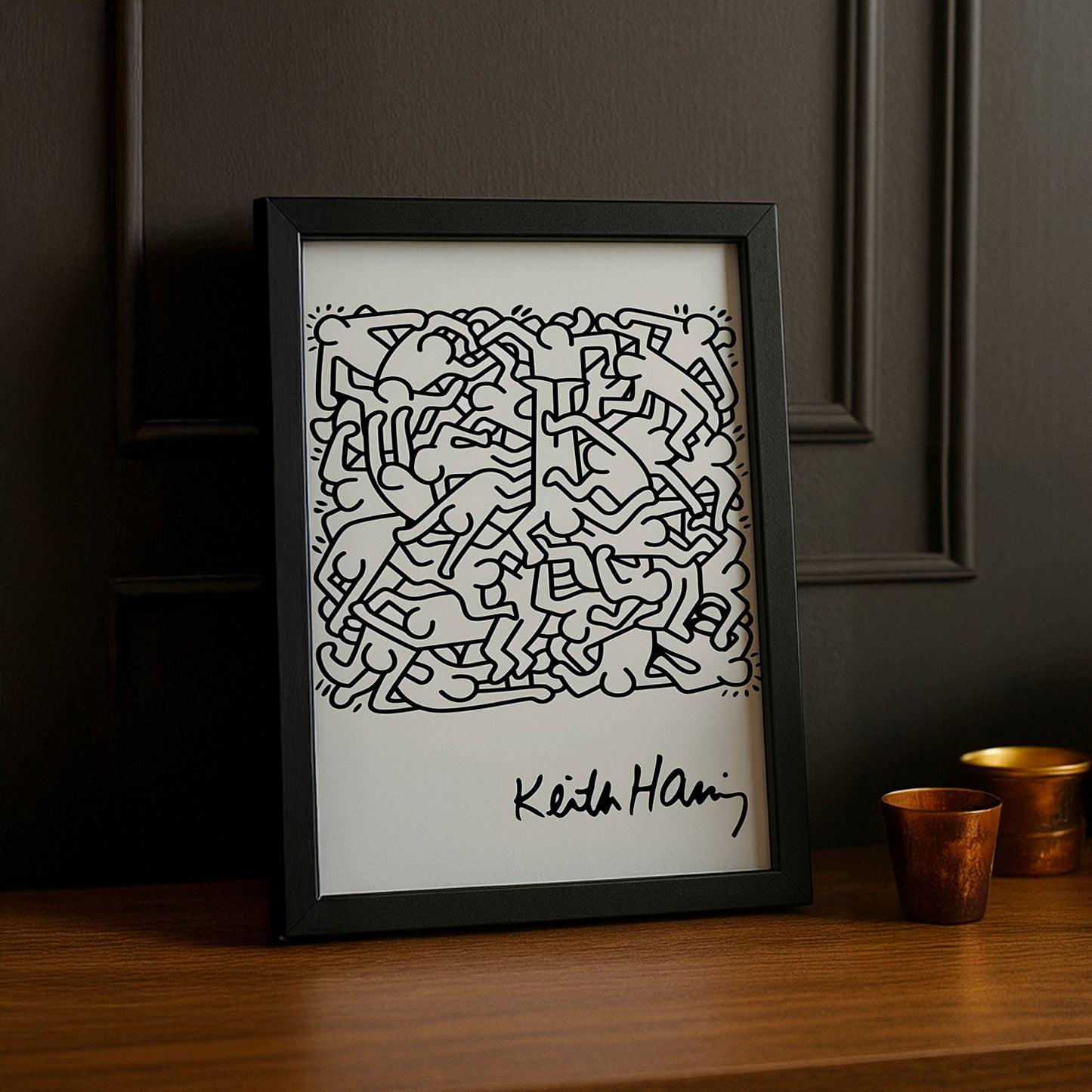 Cadre photo Keith Haring
