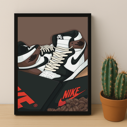 Poster Nike Air Jordan 1 High Brown