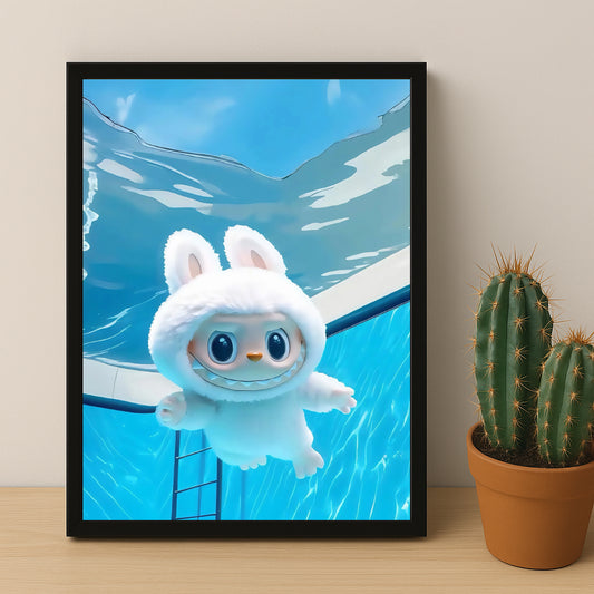 Poster Labubu - Nage