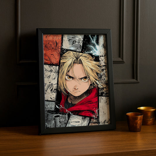 Cadre Photo Full Metal Alchemist - Edward Bande Dessinée
