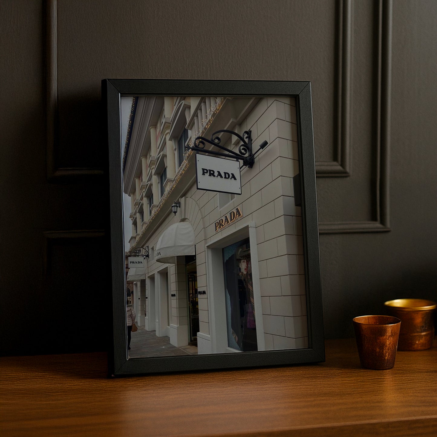 Cadre Photo Prada - Devanture de magasin