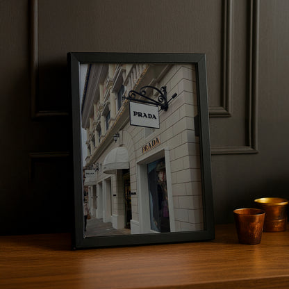 Cadre Photo Prada - Devanture de magasin