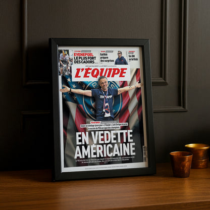 Cadre photo L'Equipe Paris Saint-Germain journal