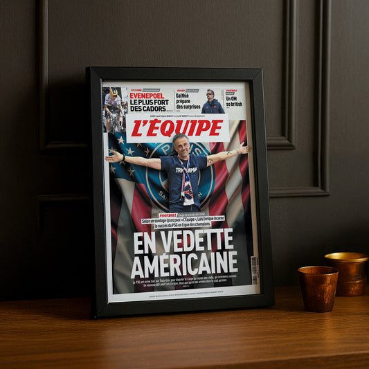 Cadre photo L'Equipe Paris Saint-Germain journal