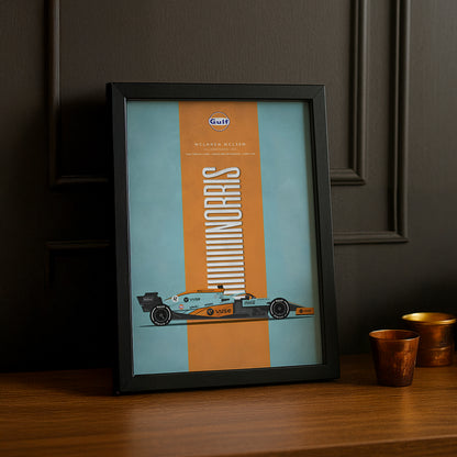 Cadre photo Formule 1 Gulf