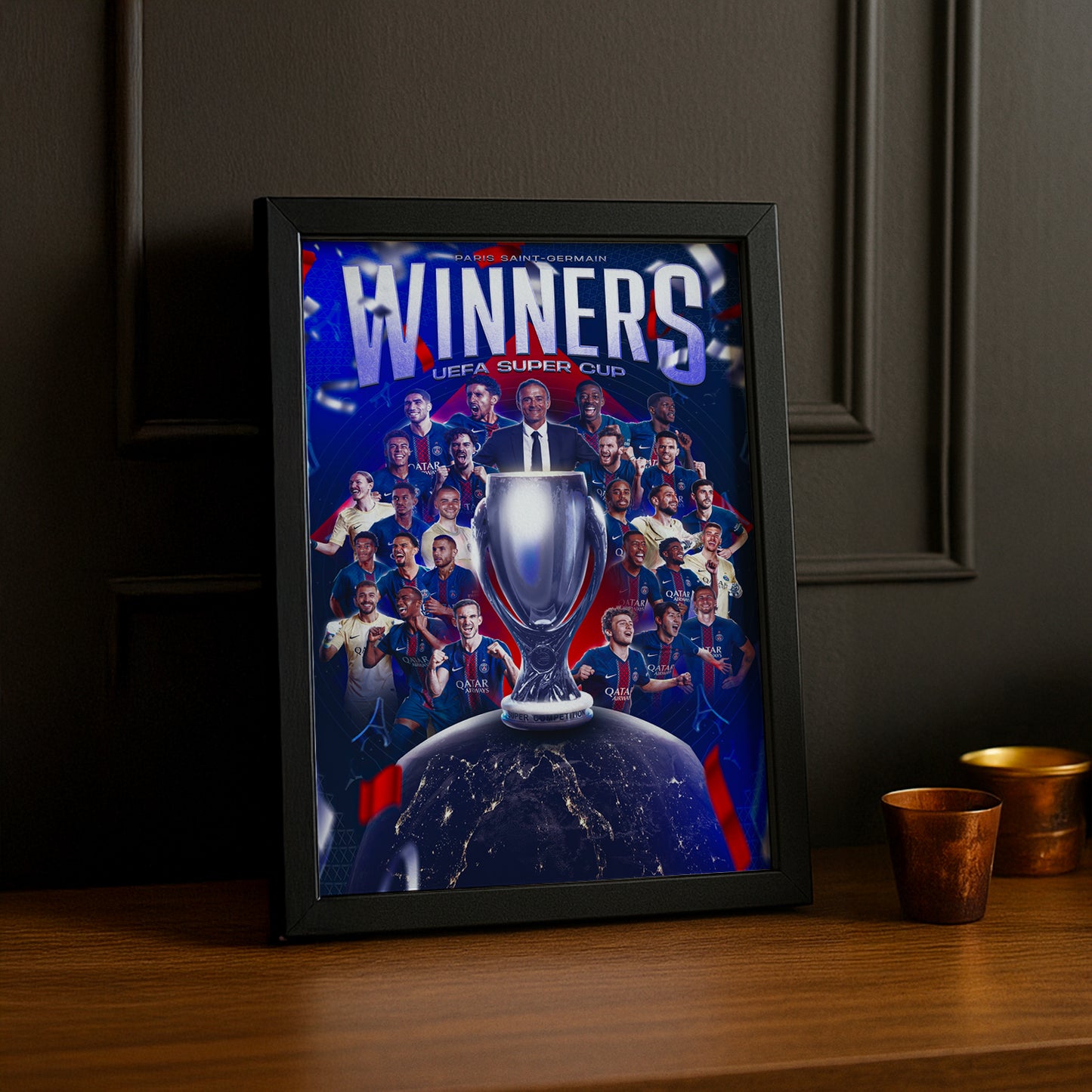 Poster Paris Saint-Germain UEFA Super Cup