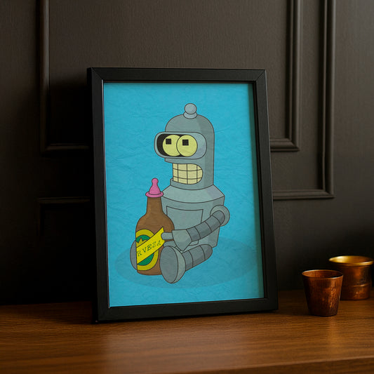 Cadre Photo Futurama - Bender Biberon