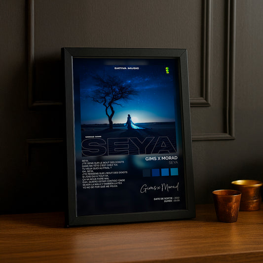 Cadre photo Titre Musicaux - Seya de Gims x Morad