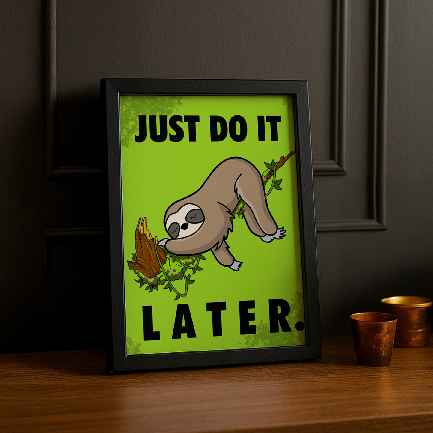 Cadre photo Just do It later Nike