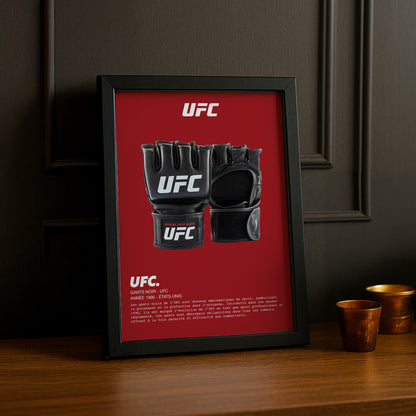 Cadre photo Gants noir UFC
