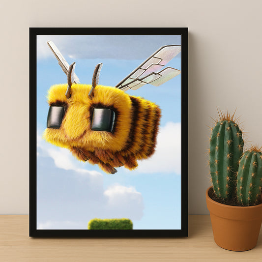 Cadre photo Minecraft - Abeille