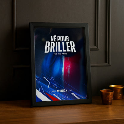 Cadre photo Paris Saint-Germain Né pour briller