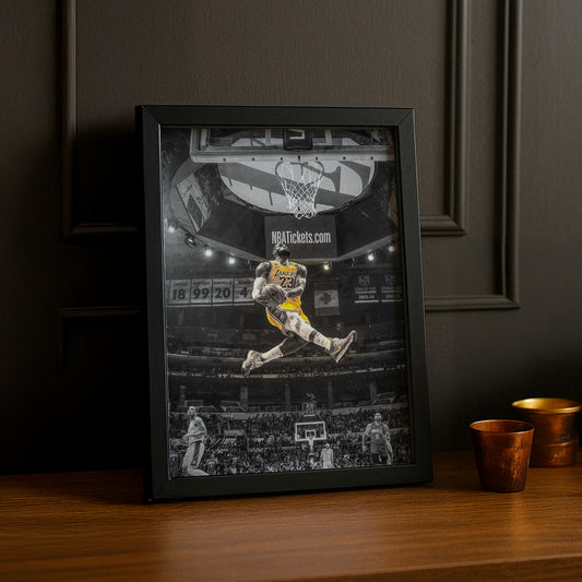 Cadre photo NBA - Lebron James Dunk