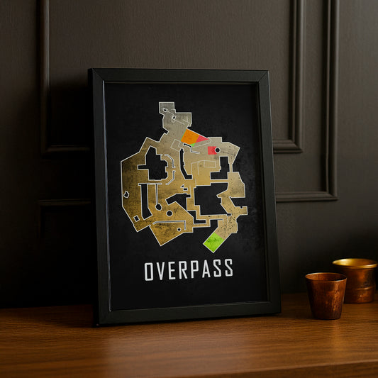 Cadre Photo Counter Strike - Map Overpass