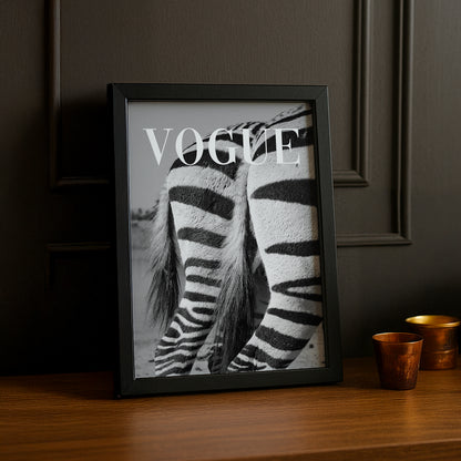 Poster Photo Vogue - Zèbre