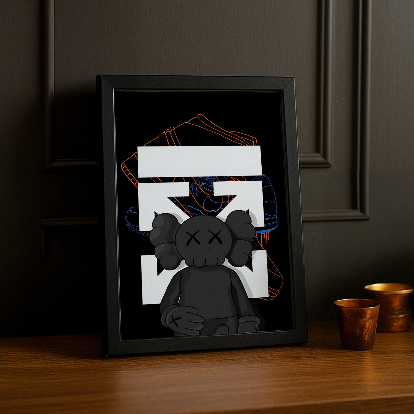 Cadre photo Off-White x Kaws