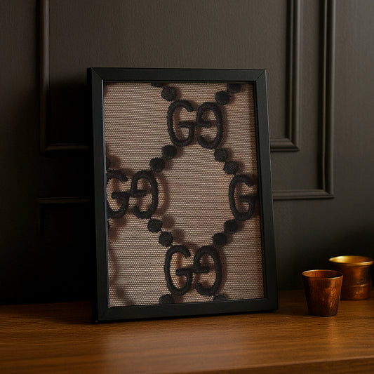 Cadre Photo Gucci - Monogramme noir & beige