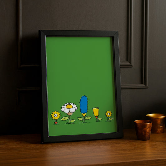 Cadre Photo Les Simpsons - Flowers Family