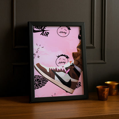 Cadre photo Air Jordan 1 x Travis Scott