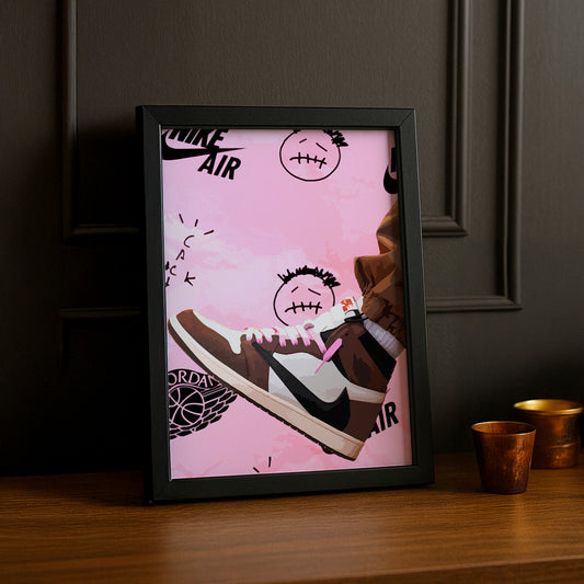 Cadre photo Air Jordan 1 x Travis Scott