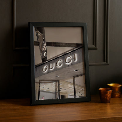 Cadre Photo Gucci - Devanture Argentée