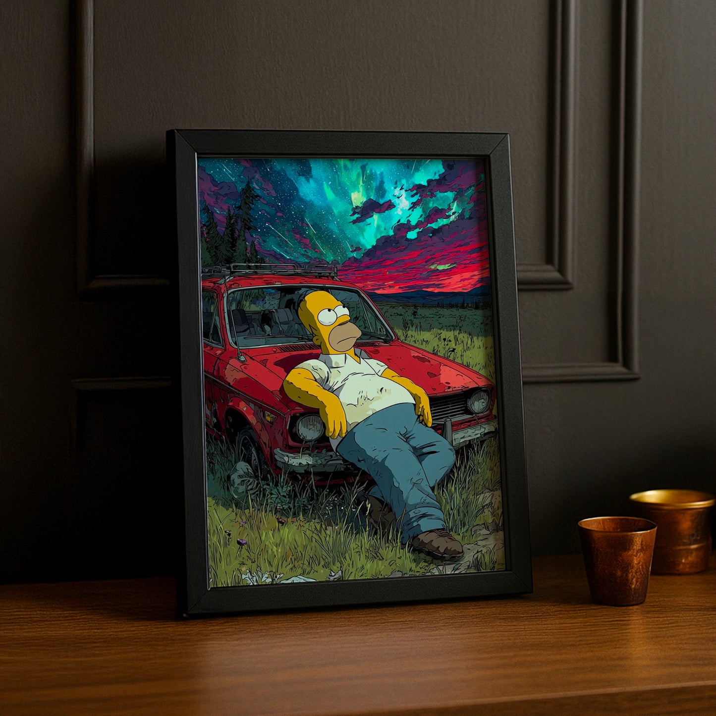 Cadre Photo Les Simpsons - Homer Simpson Thinking