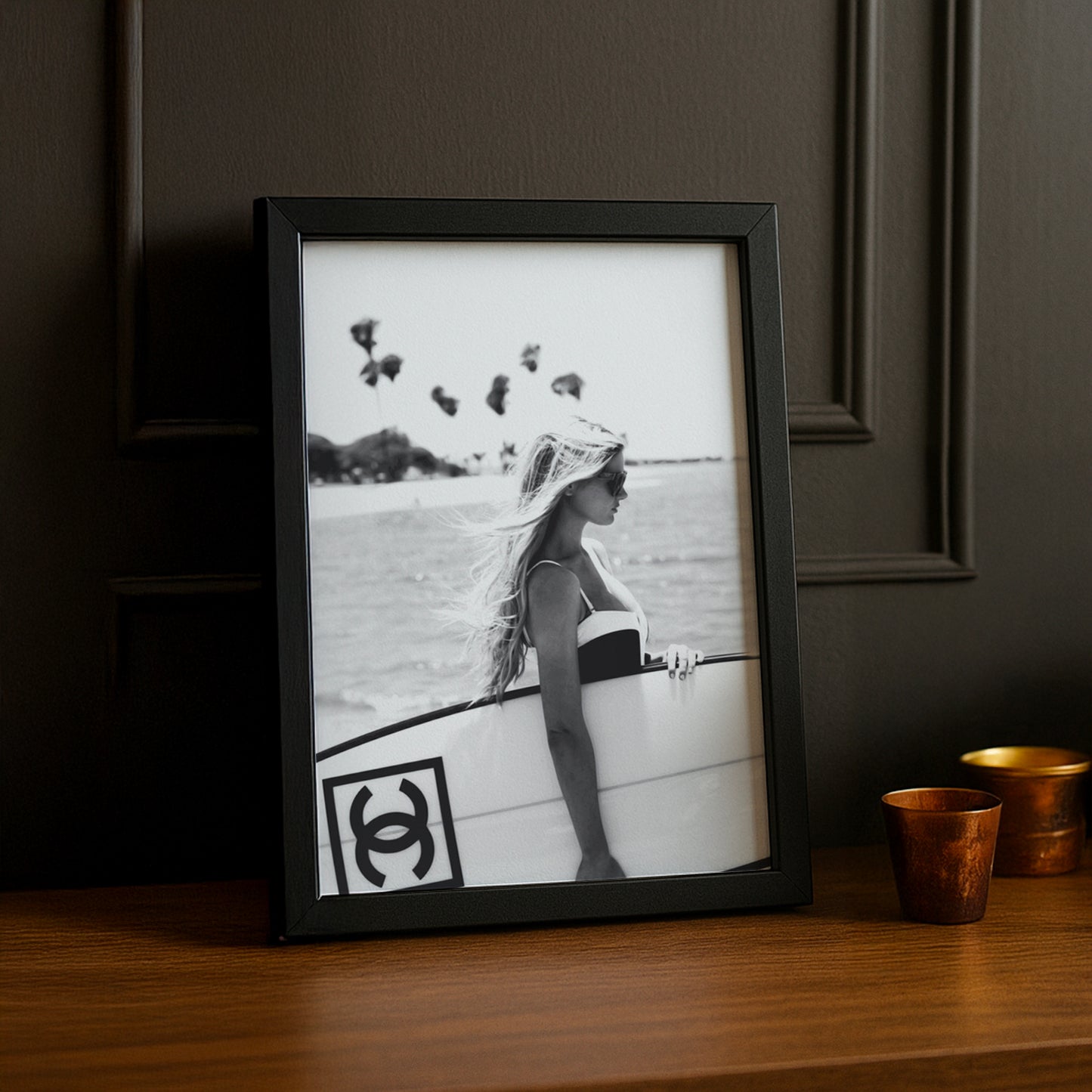 Cadre photo Chanel surf