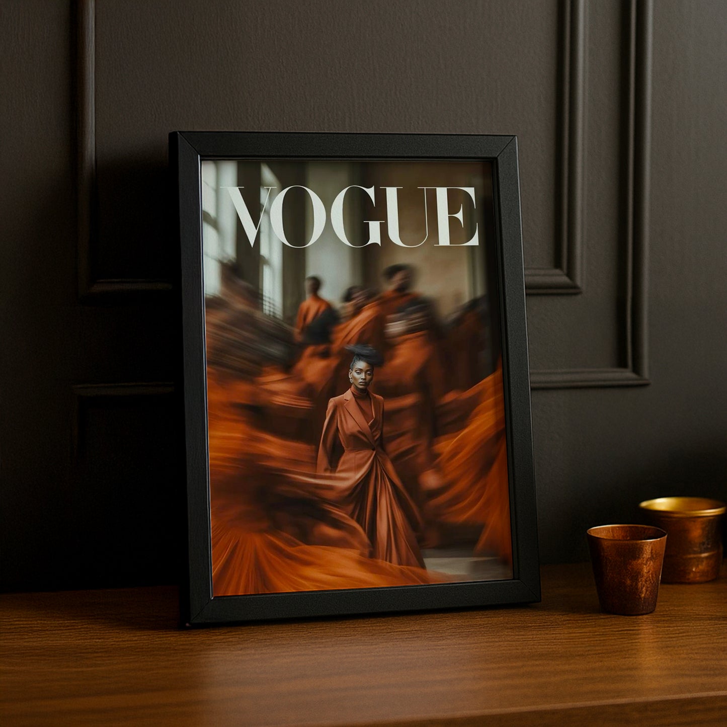 Poster Photo Vogue - Orange