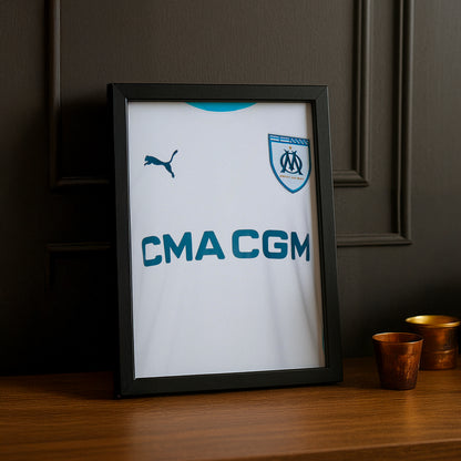 Cadre photo Maillot domicile Olympique de Marseille