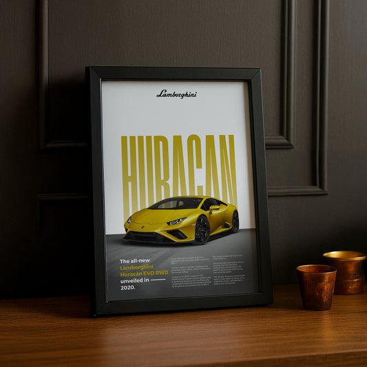 Poster Voitures - Lamborghini Huracan Evo RWD