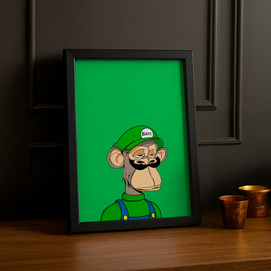 Cadre photo Bayc Ape Luigi