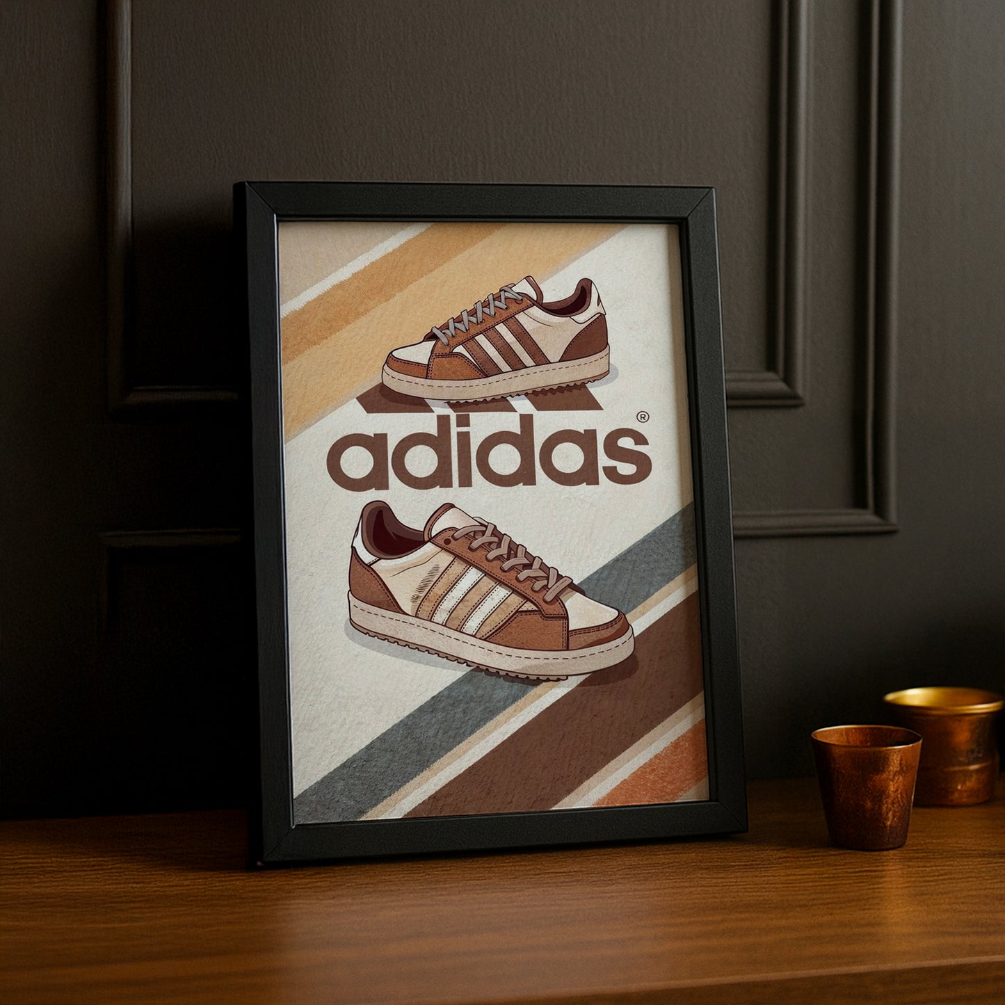 Cadre photo Adidas - Superstar Beige